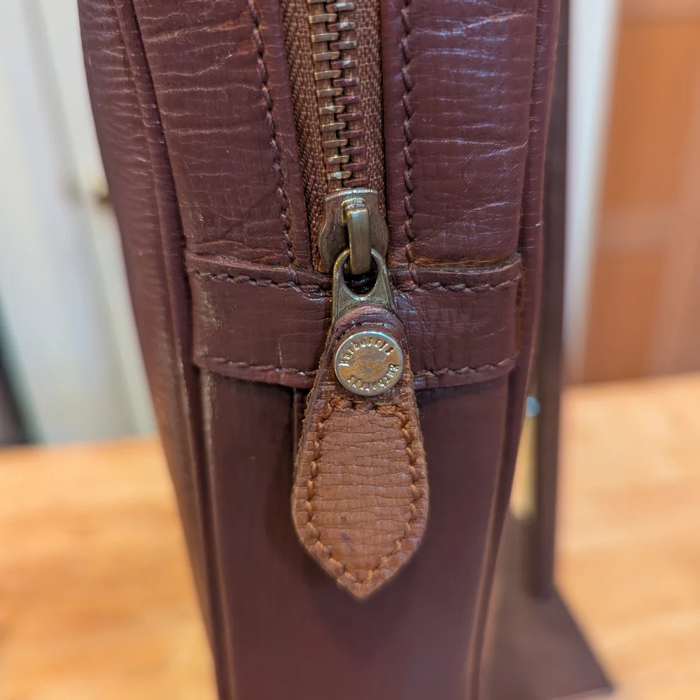 Burberrys Leather Business Bag EUC